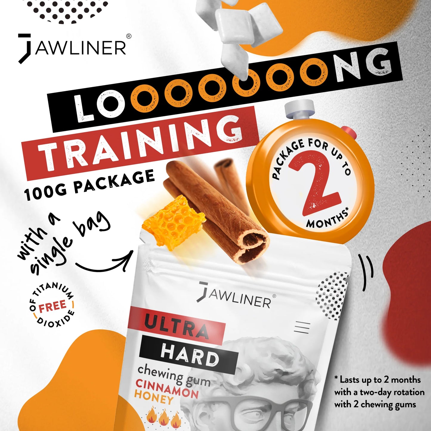 Jawliner® stevige kauwgom - extra hard