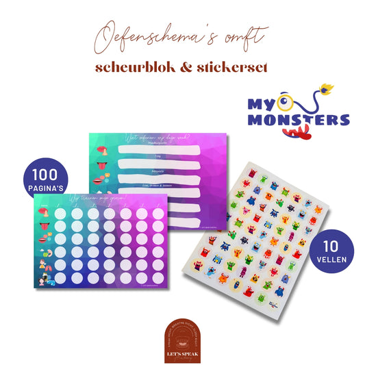 Oefenschema's OMFT: Bundel (scheurblok + stickerset bundel)