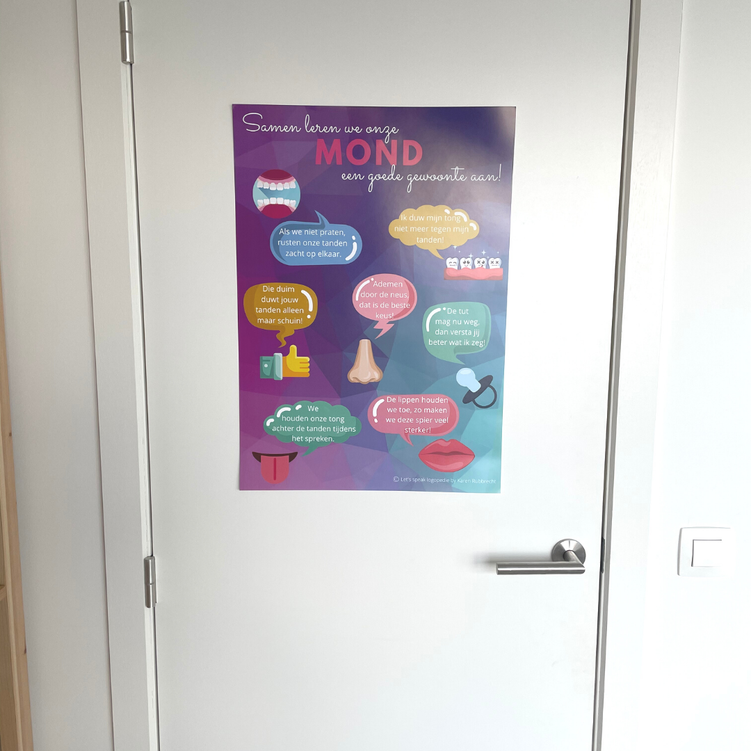 Poster Afwijkende mondgewoonten