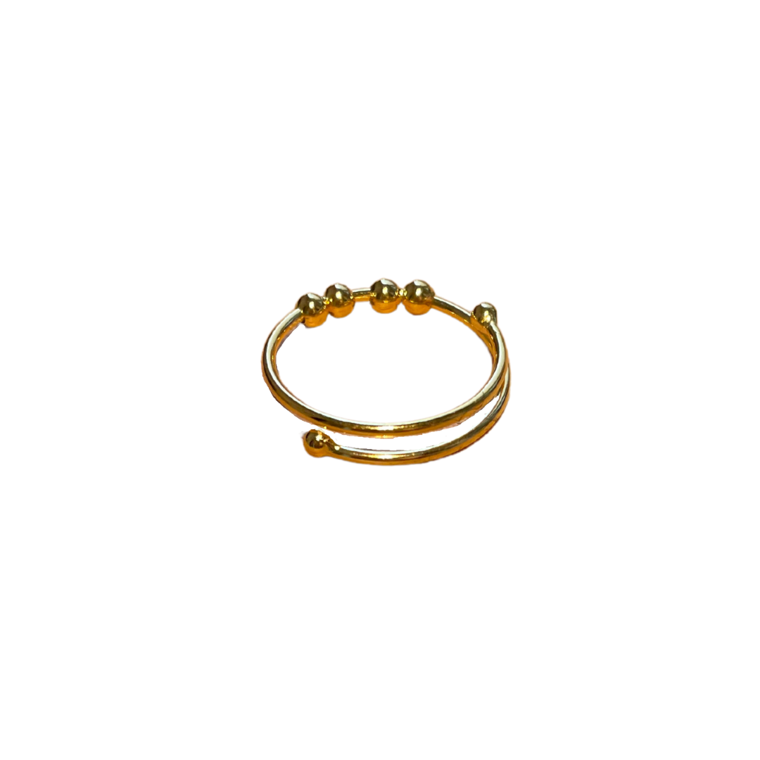 Anti-stress ring goud