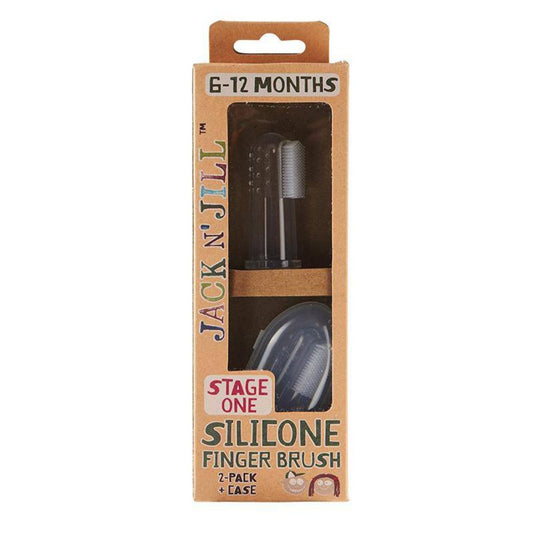 Jack N' Jill Silicone Finger Brush 2 Pack -stage 1